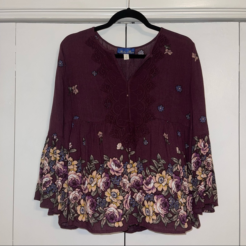 Floral Long-sleeve Top